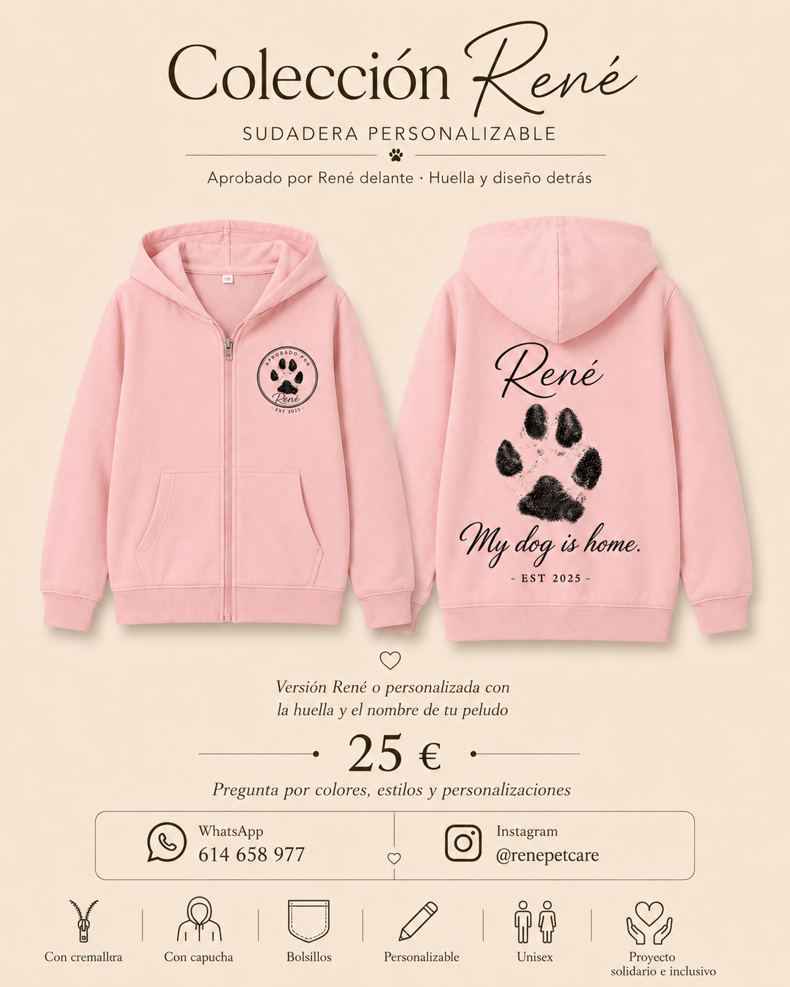 Sudadera Personalizable Colección René