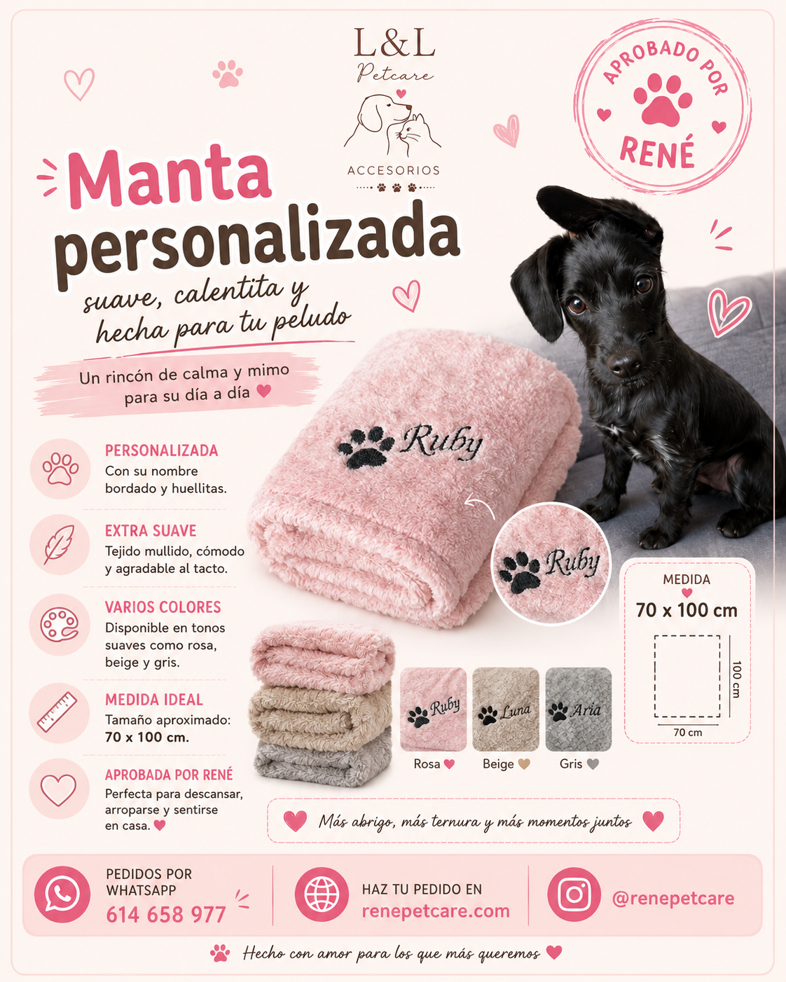 Manta Personalizada para Mascotas