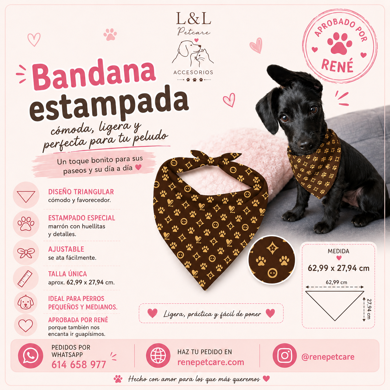 Bandana Estampada para Perros