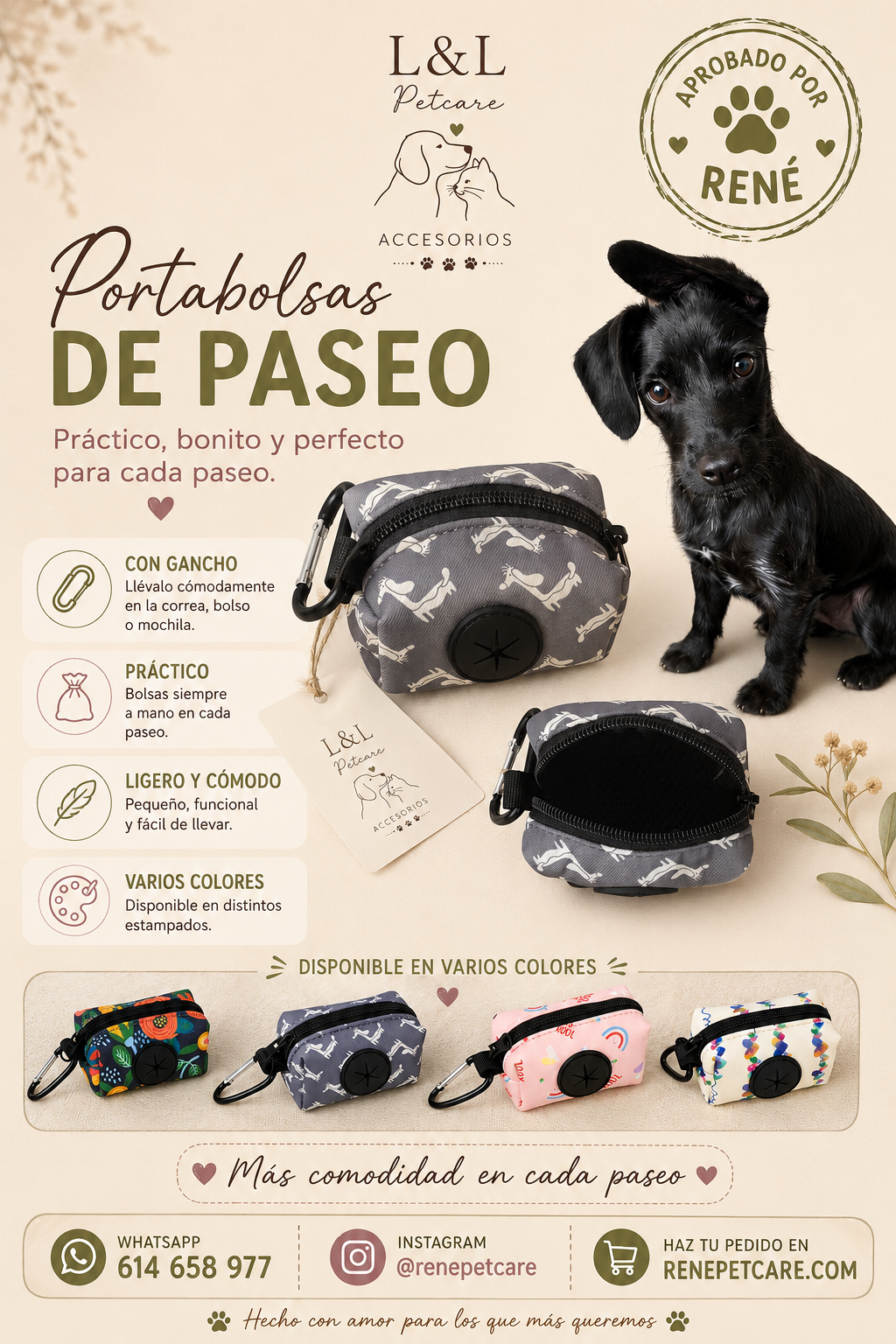 Portabolsas de Paseo para Mascotas