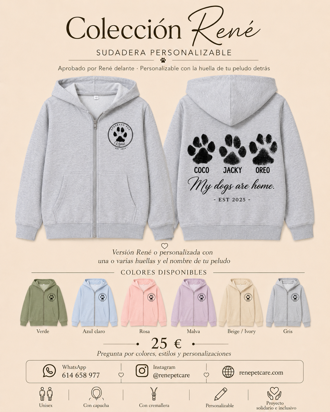 Sudadera Personalizable Colección René